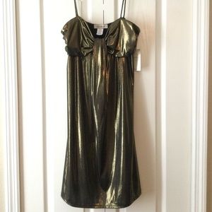 Gold metallic dress  XL